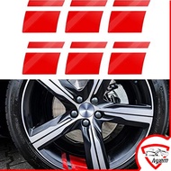 6Pcs Wheel Rim Decal Stripes Car and Motorcycle Decals Reflective Rim Wheel Stickers Hash Stripe Sti