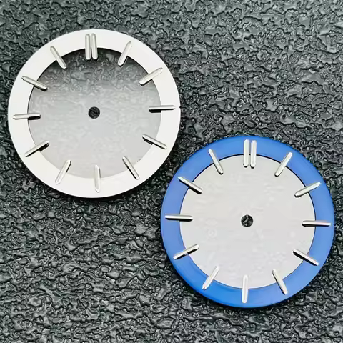 NH70 Dial 31.8mm Transparent Film Watch Dial Green Luminous Modified Watch Accessories for NH70 Move