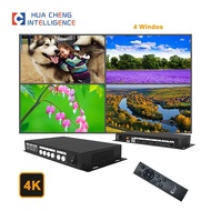 4X1 4K Quad Multi Viewer 4 In 1 Out Multiviewer Switcher With Remote For Monitor Camera PC PS4 To HDTV LCD Screen Project
