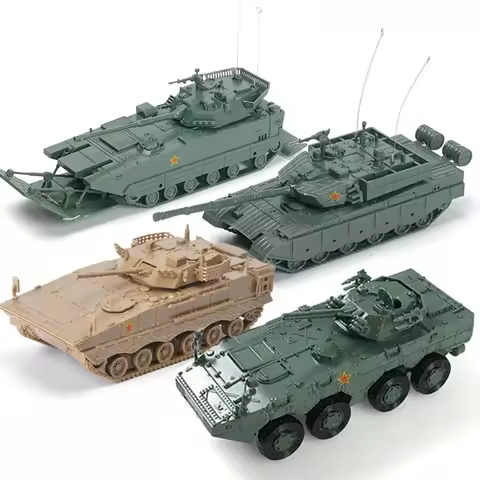 1/72 China ZTD-05 Amphibious Armored Assault Vehicle ZTZ-99A Tank 09 Wheeled Infantry Combat 4D Asse