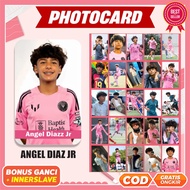 GANTUNGAN Angel Diaz Intermiami Photocard, 50 Pcs, Bonus Keychain - Ball Photocard