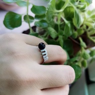 處女座 天秤座 天蠍座 射手座 純銀鑲鑽星座琉璃香氛戒指 可調式