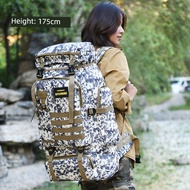 Beg pendakian gunung luar travel bag mixi backpack 70L Backpack Men Travel Super Large Capacity Fema