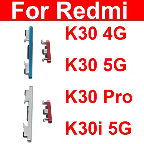 On OFF Power Volume Side Button For Xiaomi Redmi K30 K30 Pro K30i 4G 5G Up Down Volume On OFF Power 