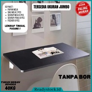 GANDISOP id Multipurpose Minimalist Wall Folding Table Without Drilling Jumbo Size 120x60cm 120x50cm