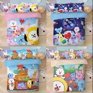 Bt21 公仔 床單套裝 床上用品 bts cooky tata chimmy RJ koya shooky mang line friends sanrio 床單 床笠 toy story 三眼仔 