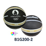 Basketball MOLTEN B1G200-2 (Size:1) OLYMPIC PARIS 2024 Free Carry Net & Needle