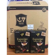 G7 Espresso กาแฟดำเอสเพรสโซ่ กาแฟอาราบิก้า 100% แบบสำเร็จรูป 1 กล่องมี 15 ซอง (37.5g) ล็อตใหม่