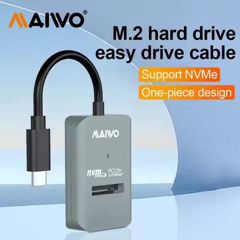 MAIWO M.2 NVME SSD Case 10Gbps Type C M2 NVMe NGFF SATA SSD Enclosure nvme to USB-C PCIe SSD case fo