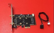 (讓您輕鬆把筆電不要的mini PCI-E無線網卡接上PC!) NB mini PCI-E無線網卡轉PCI-E全高轉接卡