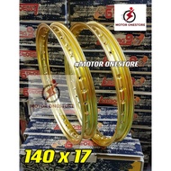 1.40 x 17 ALLOY RIM LAMBORG9 (2 PCS) MADE IN THAILAND ALOI RIM GOLD EMAS "MOTOR ONESTORE"