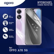 LAYAR Anti-Scratch Hydrogel For Oppo A78 5G Hydrogel SCREEN Protector Film - ANTI SPY, FULL SCREEN, 