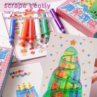 [Popularfactors] 35Pcs Squeegee Art Kids Paint Kit, DIY Material Magic Reveal Rainbow Scratch Art [S