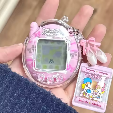 New Bandai Tamagotchi Connection V3 Electronic Pet (Linked Ver.) - Elegant Bow/Blue Bubble In Stock
