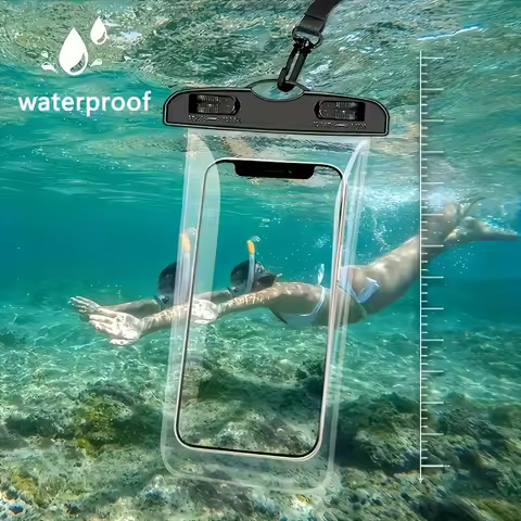 Universal Waterproof Phone Pouch, Beach Travel Dry Bag, Transparent Diving Rafting Case, Summer Outd
