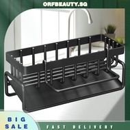 [orfbeauty.sg] Kitchen Sink Drying Rack with Self-draining Tray Space Saver Sponge Holder