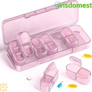 WISDOMEST Pill Organizer, 2 Times a Day Moisture-proof Medicine Box,  7 Days Am & Pm Medicine Organi