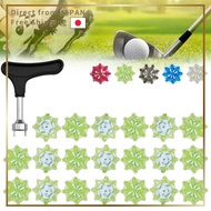 20 Pieces Golf Shoe Spike Studs Replacement Non-Slip Easy-Install With Spike Wrench Clear Colors