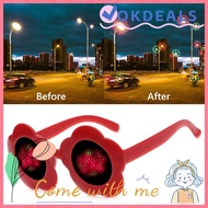 OKDEALS Special Effect Glasses Aesthetic Accessories Funny Sunflower Shaped