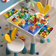 COD Table For Kids With Chair And 266 Building Blocks 2 storage box