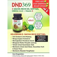 E - DND369 Sacha Inchi Oil Softgel 100% Organic READY STOCK ORIGINAL(1/2 Botol) 60 Softgel/Kapsul. Dr Noordin Darus.