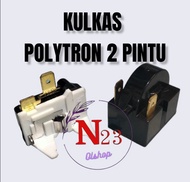 relay PTC kulkas Polytron 2 pintu + overload kulkas Polytron / relay kulkas Polytron 2 pintu
