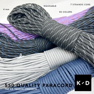 PARACORD 550 Hiking Camping Equipment Outdoor rope 4mm 7 strands 550 Parachute Cord Loose Tali diy