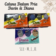 3pcs Diana Davin Men's Underwear Davin Diana Men's CD/ 3pcs Pack