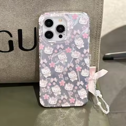 Hello Kitty Cartoon Sakura Case For OPPO A40 A3 A3X A80 A60 A59 A79 A18 A38 A77 A57 A78 A58 A96 5G A