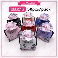 50pcs BB3513 Kotak Telur Kotak Gula Gift Box Door Gift