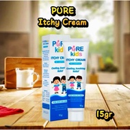 PURE Kids Itchy Cream 15gr - 15 gr Itch Relief Cream - mosquito bite itch Cream