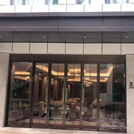 Hotel Glass Door Five Star Door Metal Manufacturer Stainless Steel European Style Door Floor Spring 