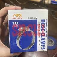 (28-45mm) Mr Flex Stainless Steel 304 Hose Clamps 28 - 45mm