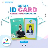Cetak Custom Print UV DESAIN ID CARD Name Tag KEDINASAN PPPK PNS