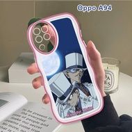 (Wave Case) For OPPO A94 A74 A54 A55 A95 4G Reno 5F Casing Cartoon Kid the Phantom Thief Cover Shock