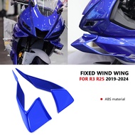 For YZFR3 2024 2025 YZFR25 2024 YZF R3 R25 2019-2025 Motorcycle Sport DownforceNaked Forntal Spoiler