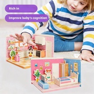 Children's Paper Puzzle 3d Model Boy's Diy House Craft Educational Early Kit Assembly Toy M8s0