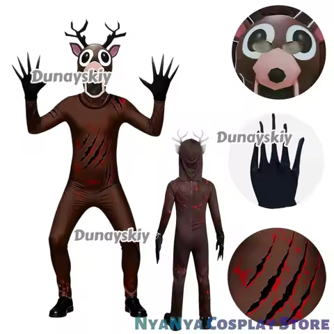 New Halloween Children's 99-Nights Forest Deer Costume Boy Adult Deer Bambi 99 Night Deer Monster Ho