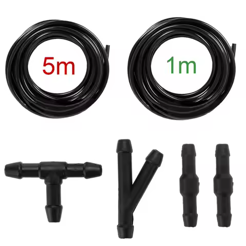 1/5M Automotiv Car Wiper Blade Pipe Windshield Wiper Tube T/Y/I Type Splitter Windshield Washer Hose