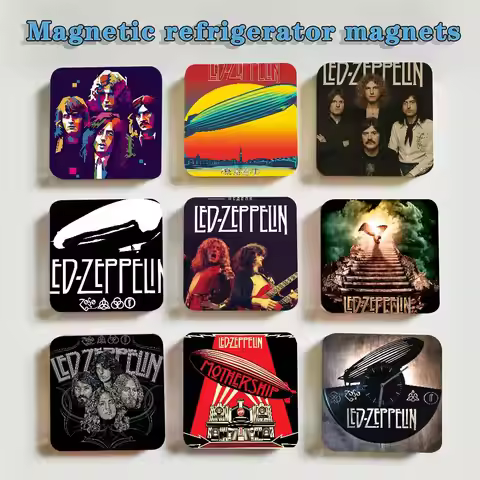 Band L-Led Z-Zeppelin Refrigerator Magnets Cute Cartoon Magnetic Personality Decorations Creative Gi