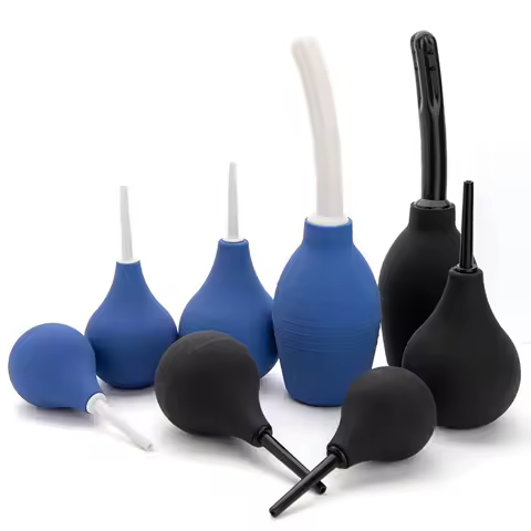 Bidet Cleaner Medical Enema Rectal Shower Large Capacity Enema Ball Syringe System Anus Cleaner Tip 