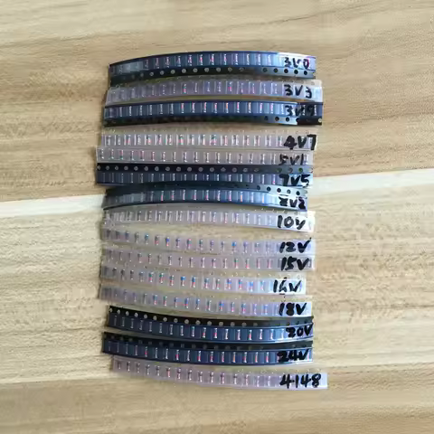 LL34 SMD Zener diode package 1/2W 3v-24v 15 kinds *20pcs=300pcs 1N4148 KIT