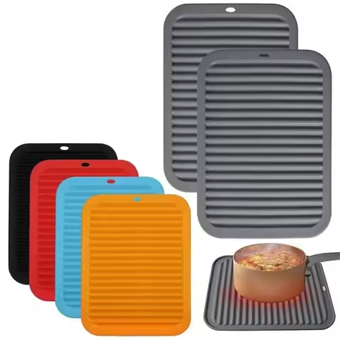 Silicone Heat Insulation Mat, Suitable for Hot Dishes and Hot Pot, Heat Mat for Countertops, Tables,
