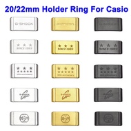 Watch Band Keeper Metal Holder Ring for Casio G-SHCOK DW5600 GWM5610 GA110 watch buckle Stainless Steel Keeper Holder Loop 20mm 22mm Silicone Nylon Strap Movable Rings Accessories