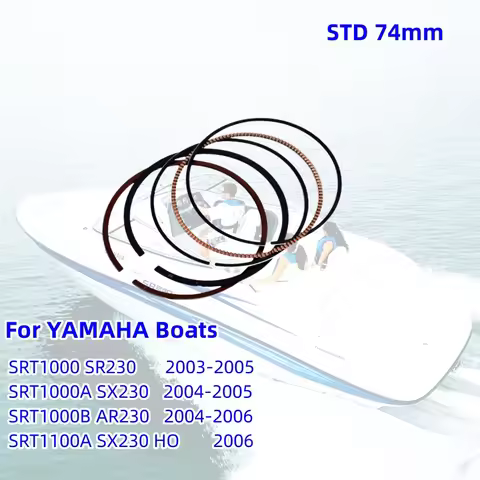 STD 74 mm Piston Rings for YAMAHA Boat SRT1000 SR230 SRT1000A SX230 SRT1000B AR230 SRT1100A SX230 HO
