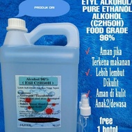 Alkohol ETHANOL Food Grade 5 Liter 96%/Alkohol Ethanol Food Grade