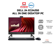 DELL 24 EC24250 ALL IN ONE DESKTOP PC (i7-1355U 16GB RAM 1TB SSD Intel 23.8" FHD W11 Home)
