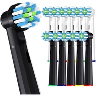 Replacement Toothbrush Heads for Oral B Pro 1000 Replacement Heads,Black and White,12 Count