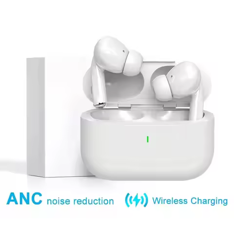 2026 Air Pro ANC Wireless Earphone Bluetooth Headsets Active Noise Cancellation Wireless Charging TW