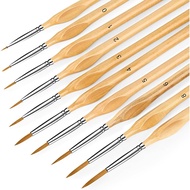 Miniature Paint Brushes, 10PC Fine Detail Paint Brush Set, Small Painting Brushes for Art, Crafts, A